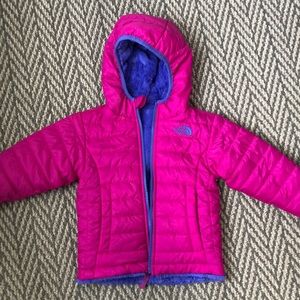 2t girls reversible north face coat